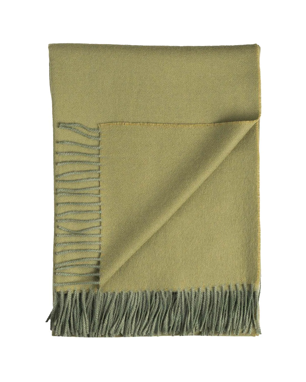 100% Baby Alpaca Throw - Tea Leaf