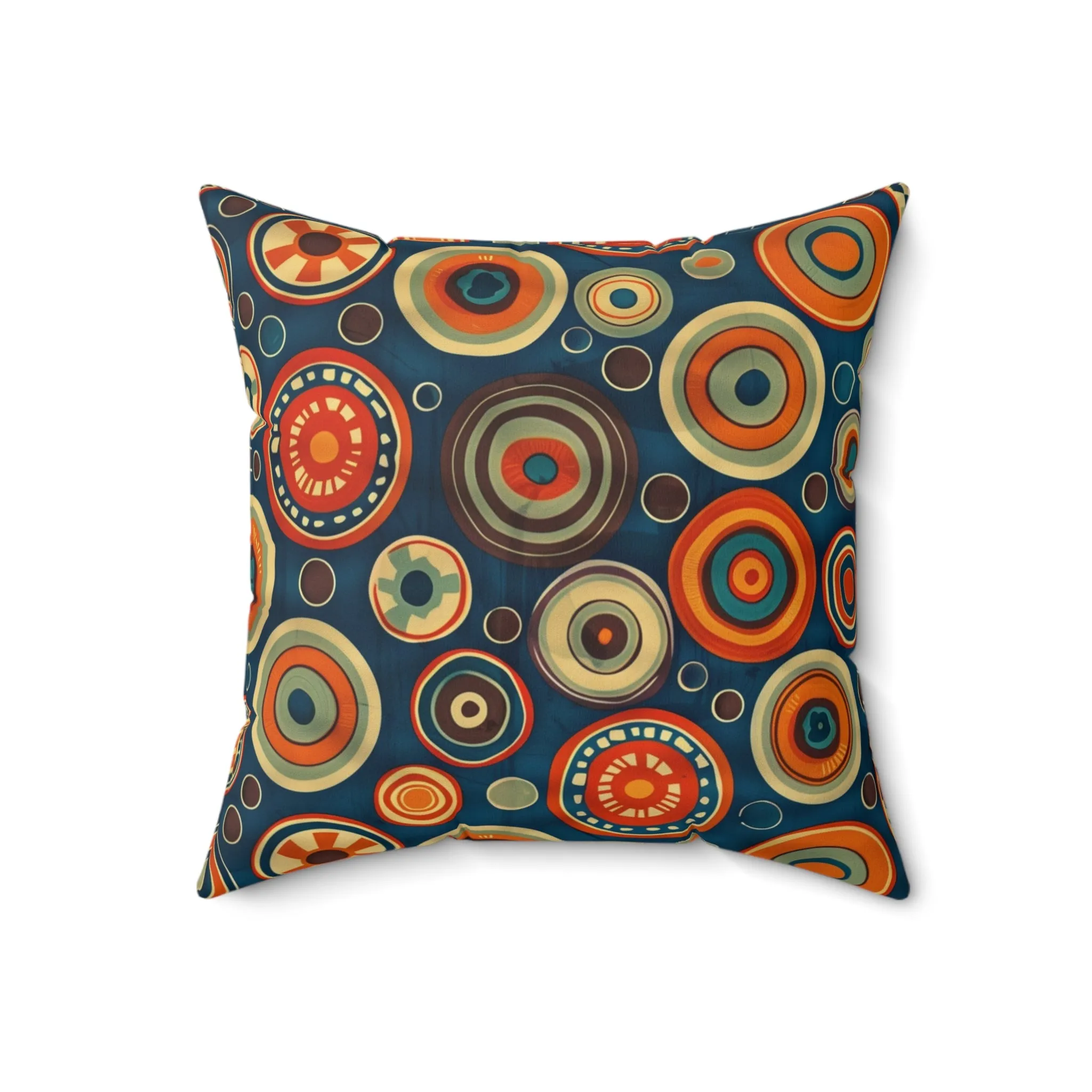 1960's America #4 Spun Polyester Square Pillow - USA