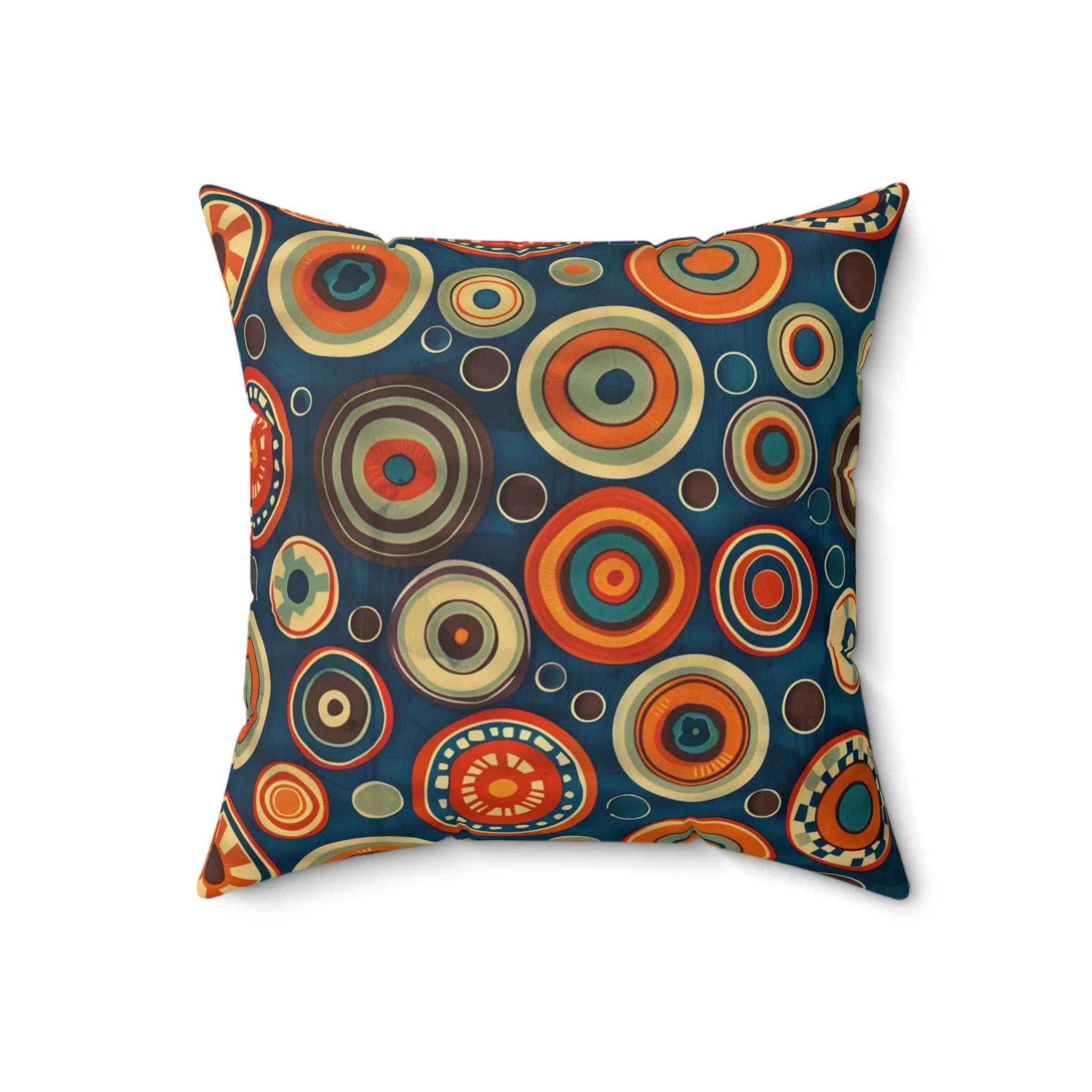 1960's America #4 Spun Polyester Square Pillow - USA