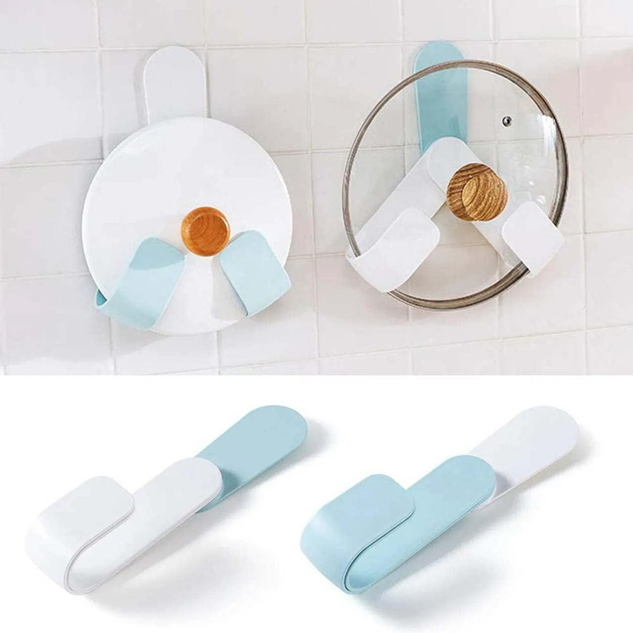 2 Piece Of Multipurpose Pot Lid Holder