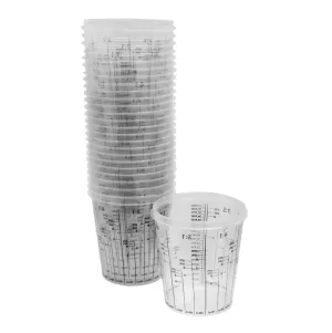 2200cc Disposable Graduated Mixing And Measuring Cups - 25 Pack