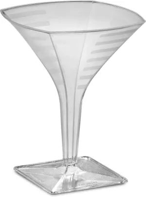 2oz Square Mini Martini Glass