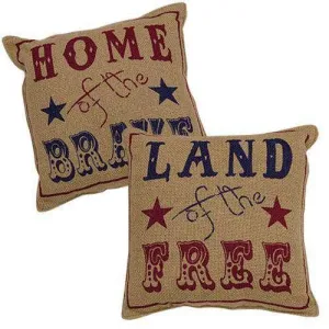 2/Set, Land of the Free Pillows