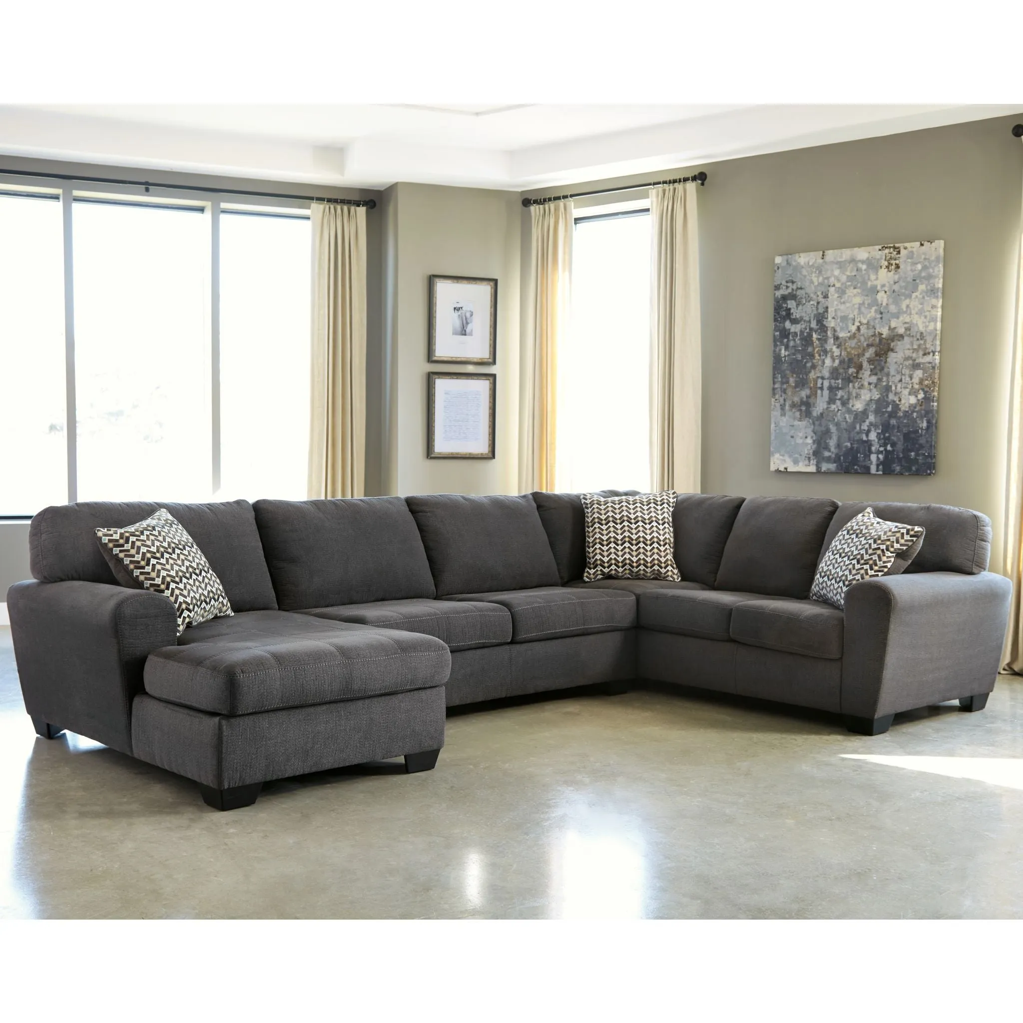 Ambee 3 Piece Sectional with Chaise