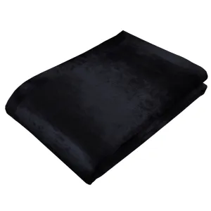 Black Crushed Velvet Throws & Runners