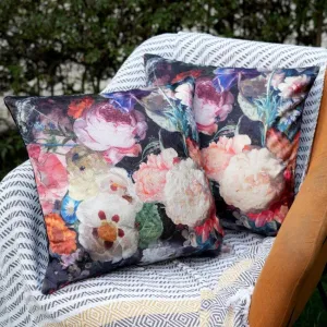 Blooms Design Cotton Cushion Covers | Set of 2 | 18 x 18 Inches