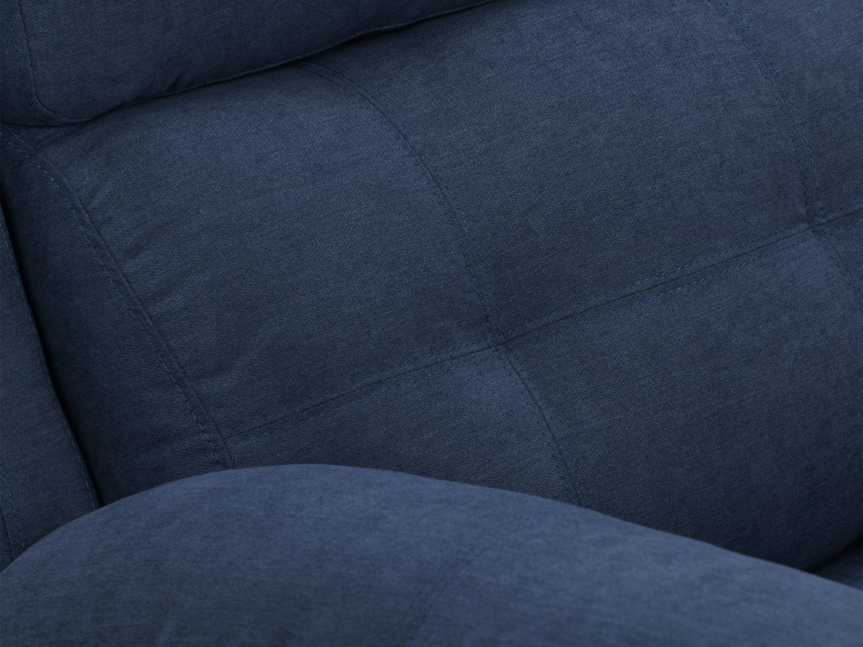 Blue 2 Seater Recliner Sofa