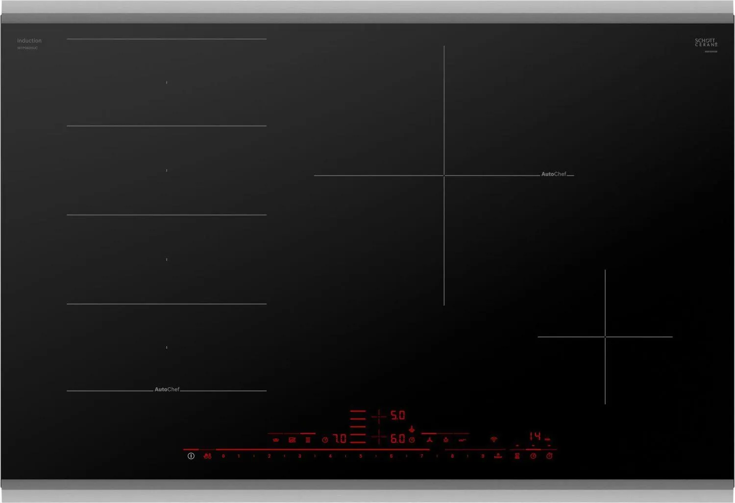 Bosch NITP060SUC Benchmark® Induction Cooktop 30'' Black, Surface Mount With Frame Nitp060Suc