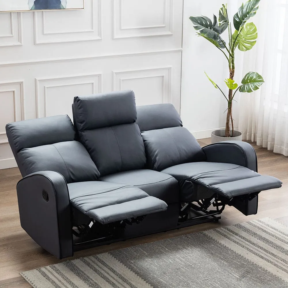 Boston 3 1 1 Leather Manual Recliner Sofa Set