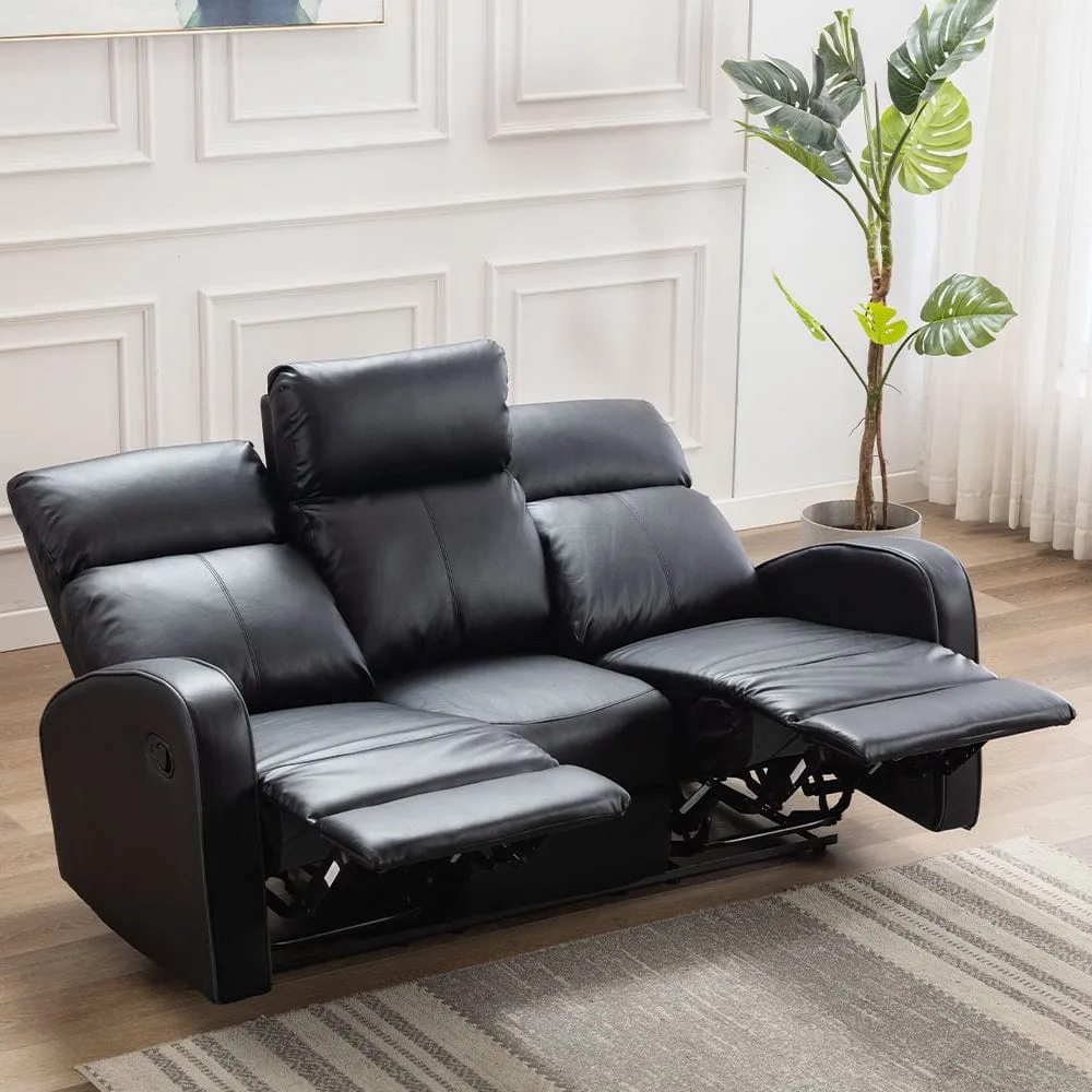 Boston 3 1 1 Leather Manual Recliner Sofa Set