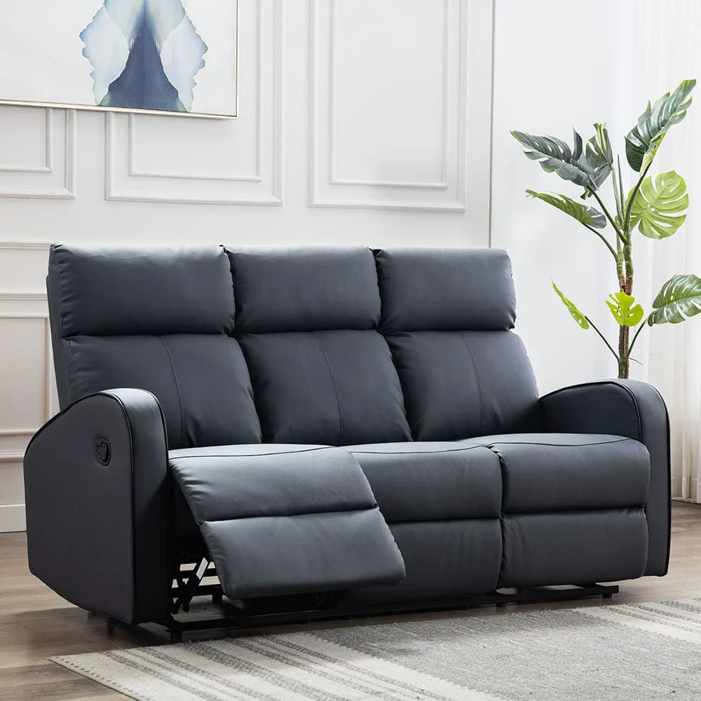 Boston 3 1 1 Leather Manual Recliner Sofa Set