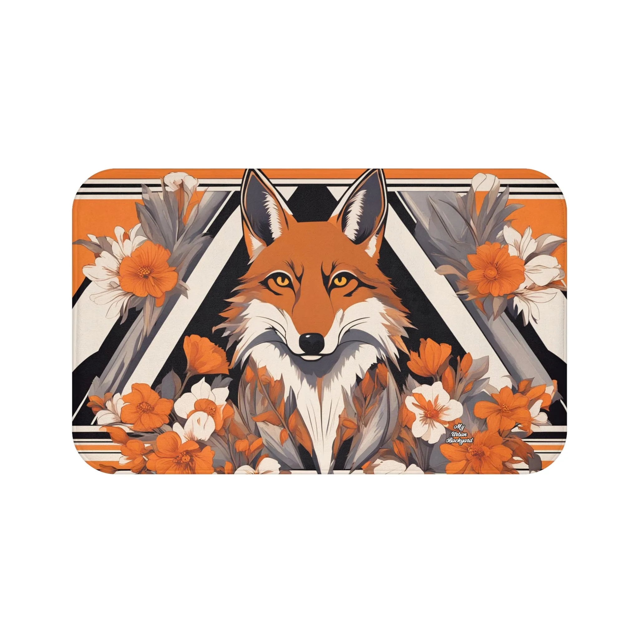 Brown Urban Coyote, Memory Foam Bath Mat - Cozy Bathroom Essential