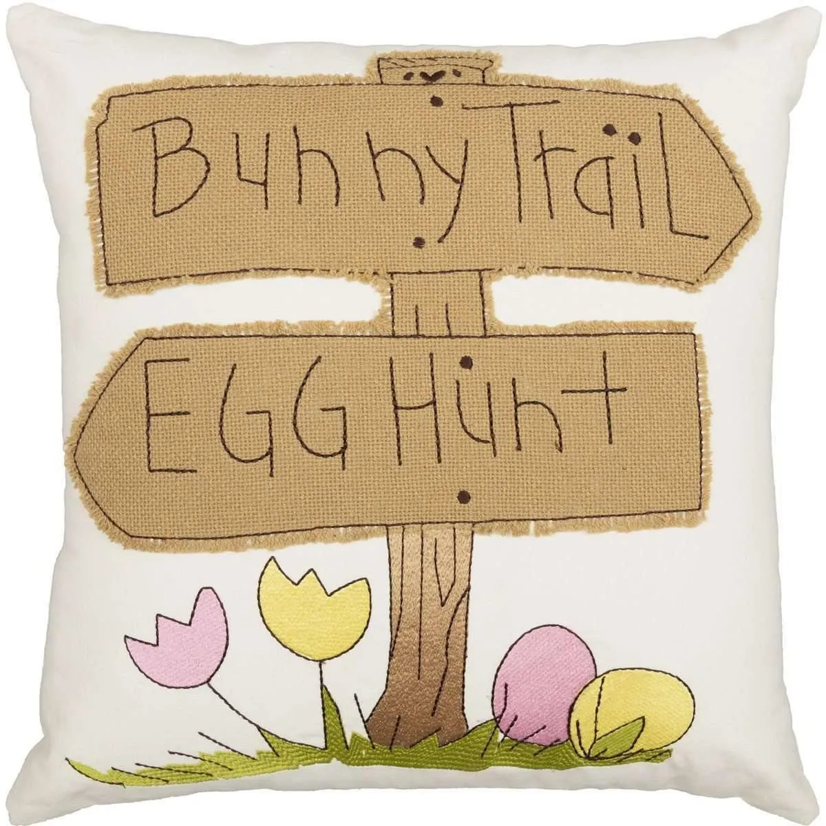 Bunny Trail Pillow 18x18