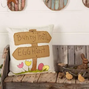 Bunny Trail Pillow 18x18