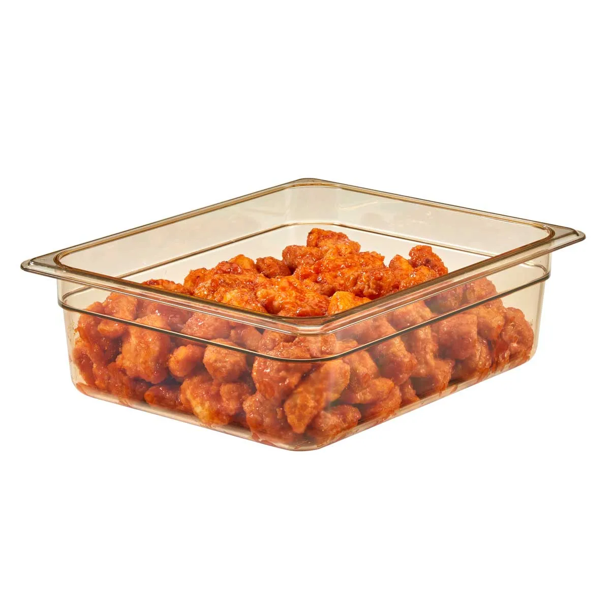 Cambro 24HP150 H-Pan 1/2 Size High Heat Food Pan, Amber, 4" Deep