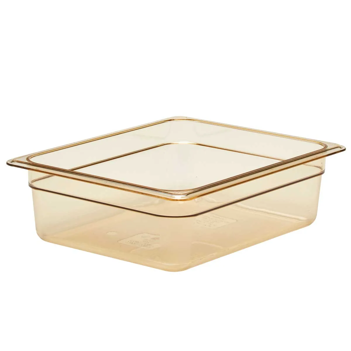 Cambro 24HP150 H-Pan 1/2 Size High Heat Food Pan, Amber, 4" Deep