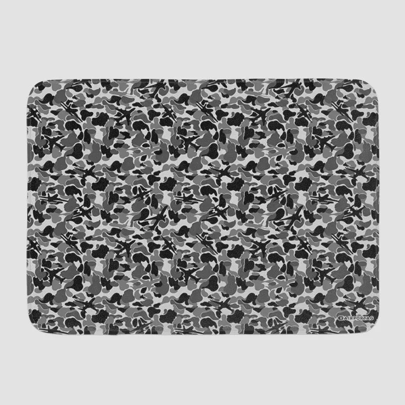 Camouflage Plane - Bath Mat