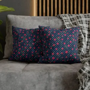 Chic Pink Daisy Decorative Pillow Cover - Sophisticated Home Accent