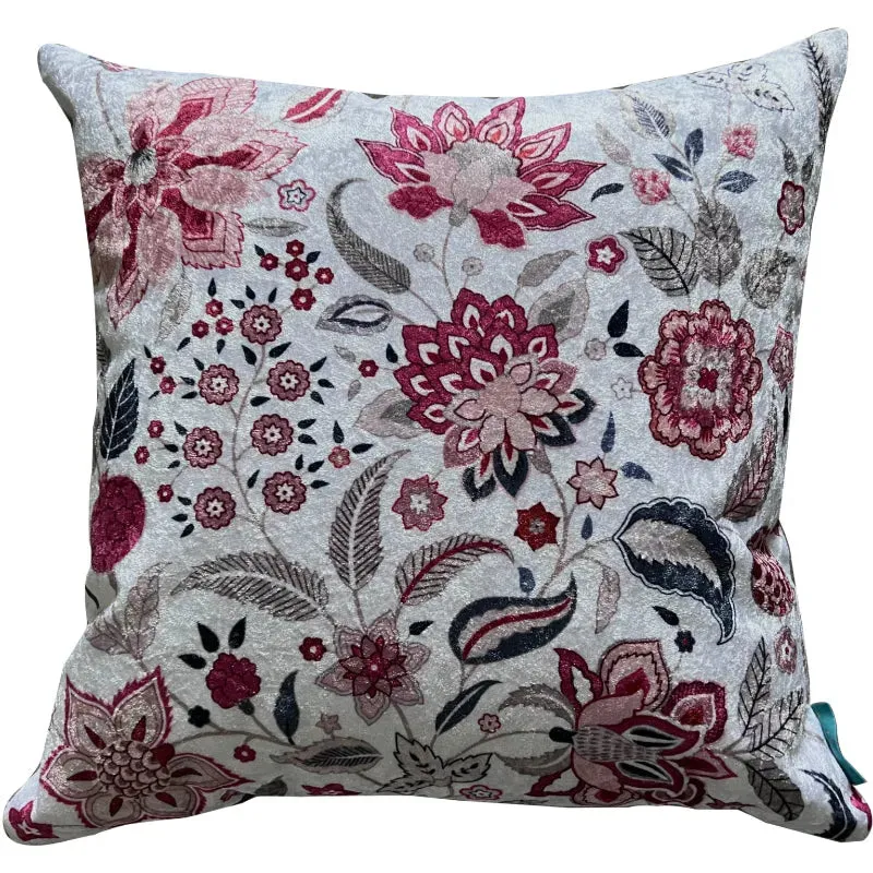 Chintz Velvet Cushion Cover | 16 x 16 inches , 20 x 20 inches