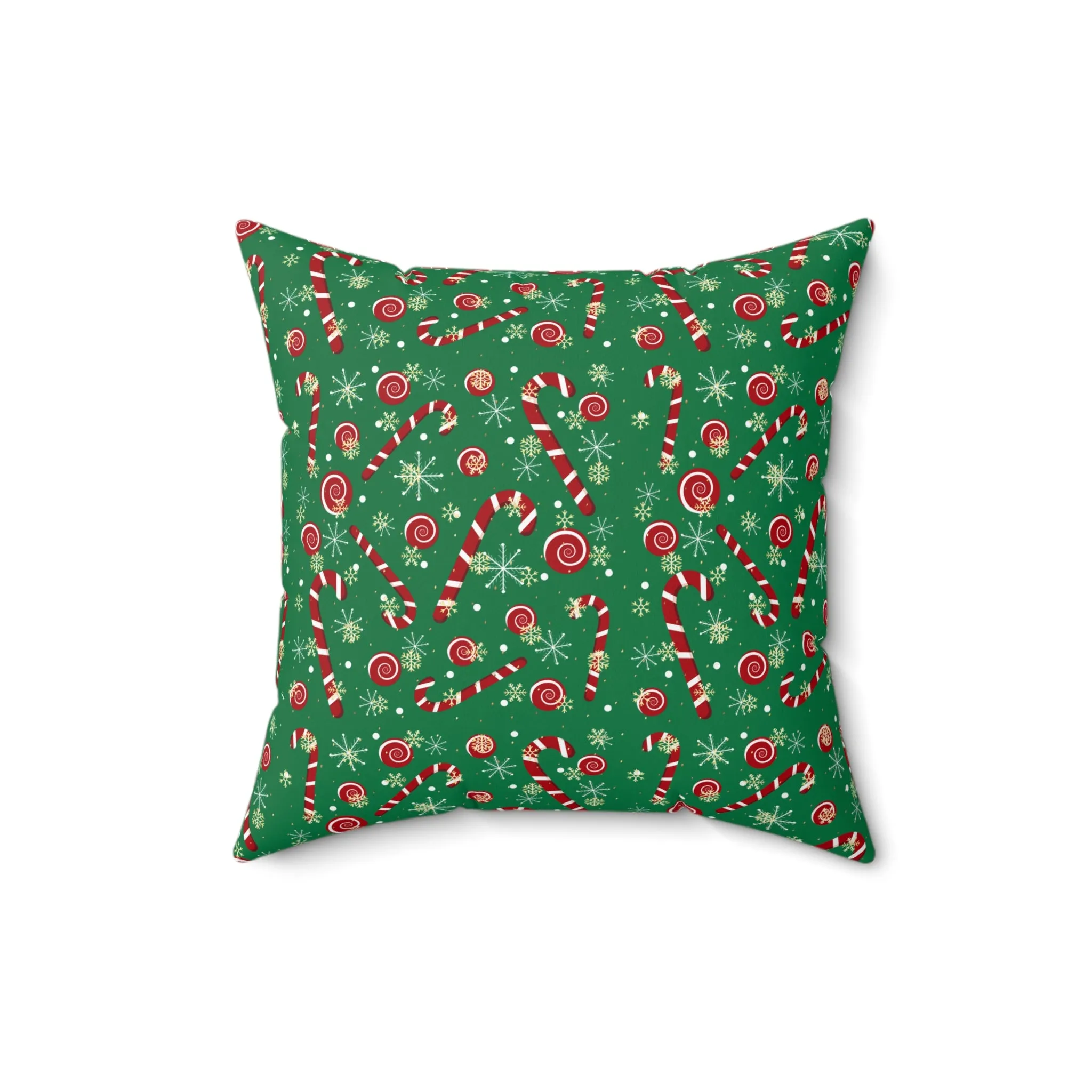 Christmas Candy Cane Throw Pillow | Festive Holiday Home Decor