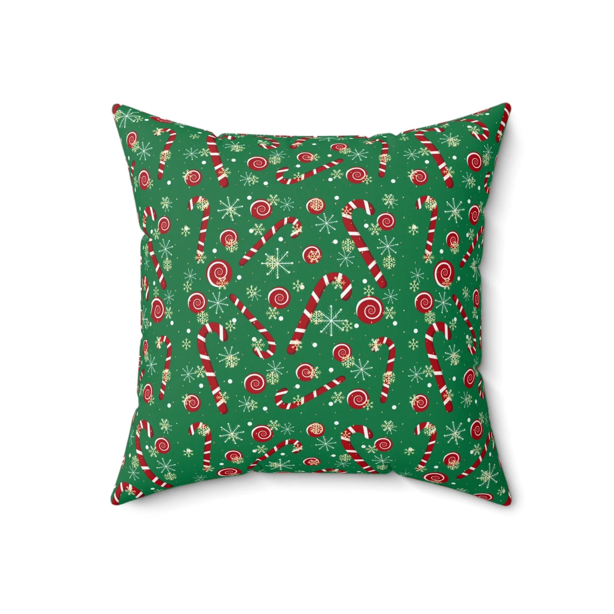 Christmas Candy Cane Throw Pillow | Festive Holiday Home Decor