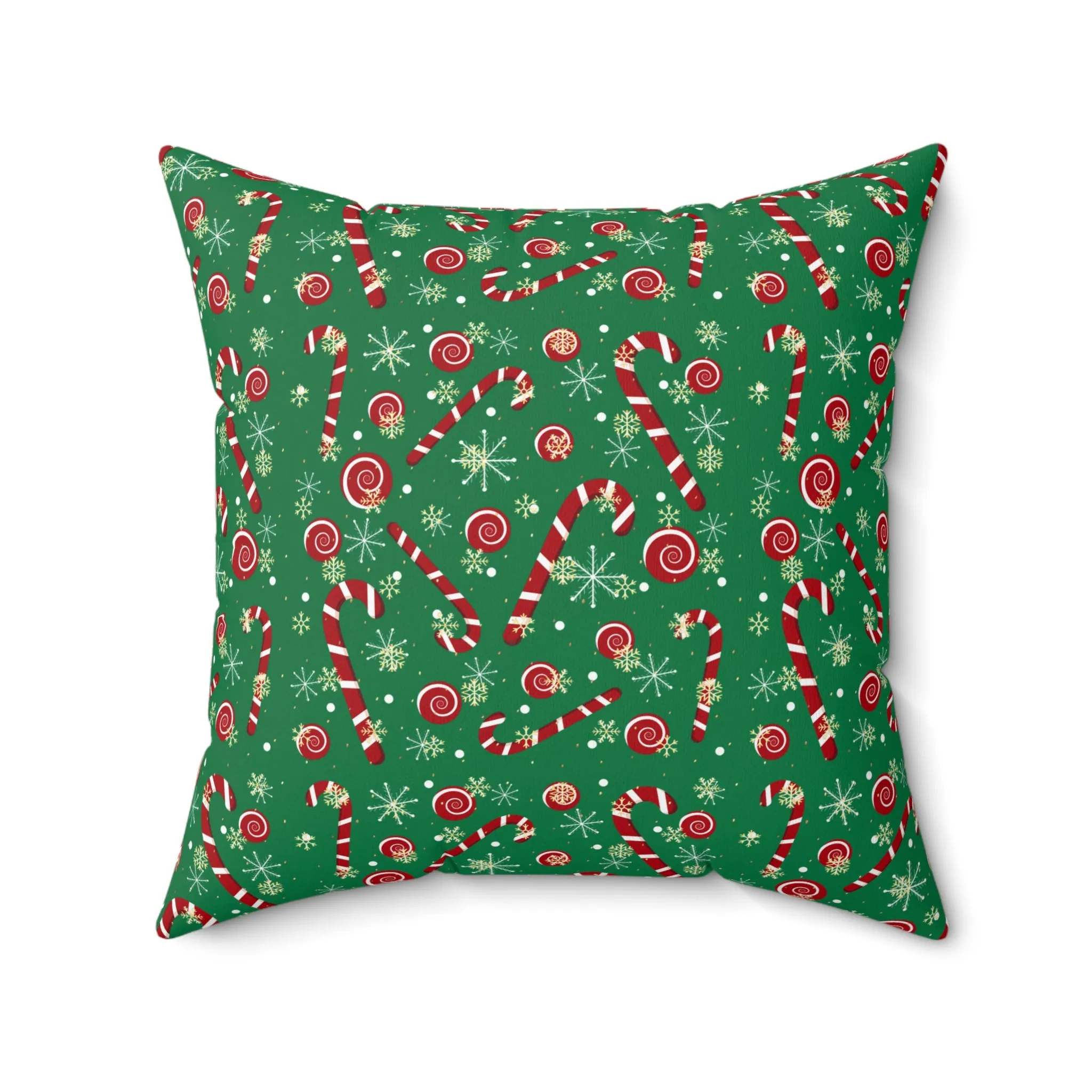 Christmas Candy Cane Throw Pillow | Festive Holiday Home Decor