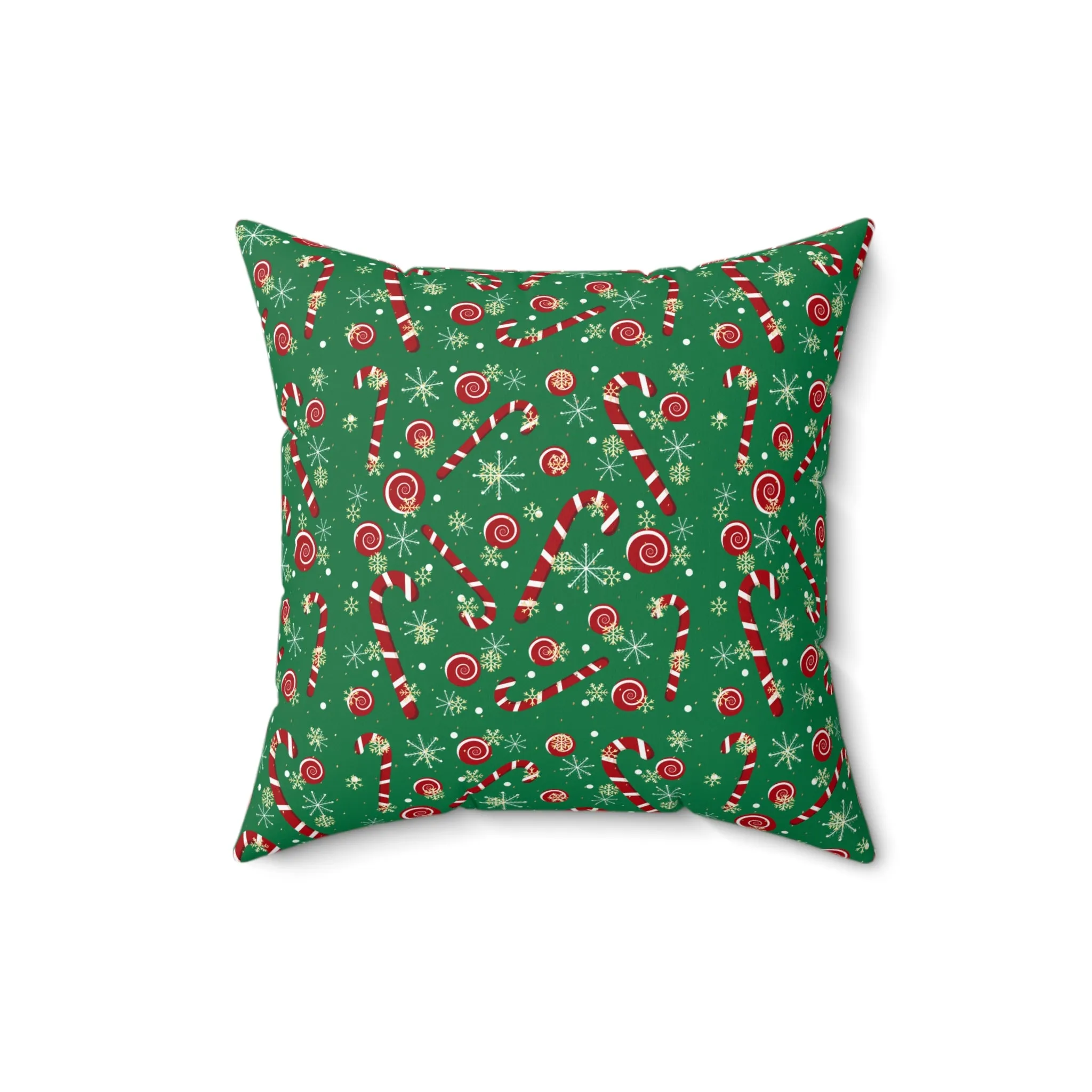 Christmas Candy Cane Throw Pillow | Festive Holiday Home Decor