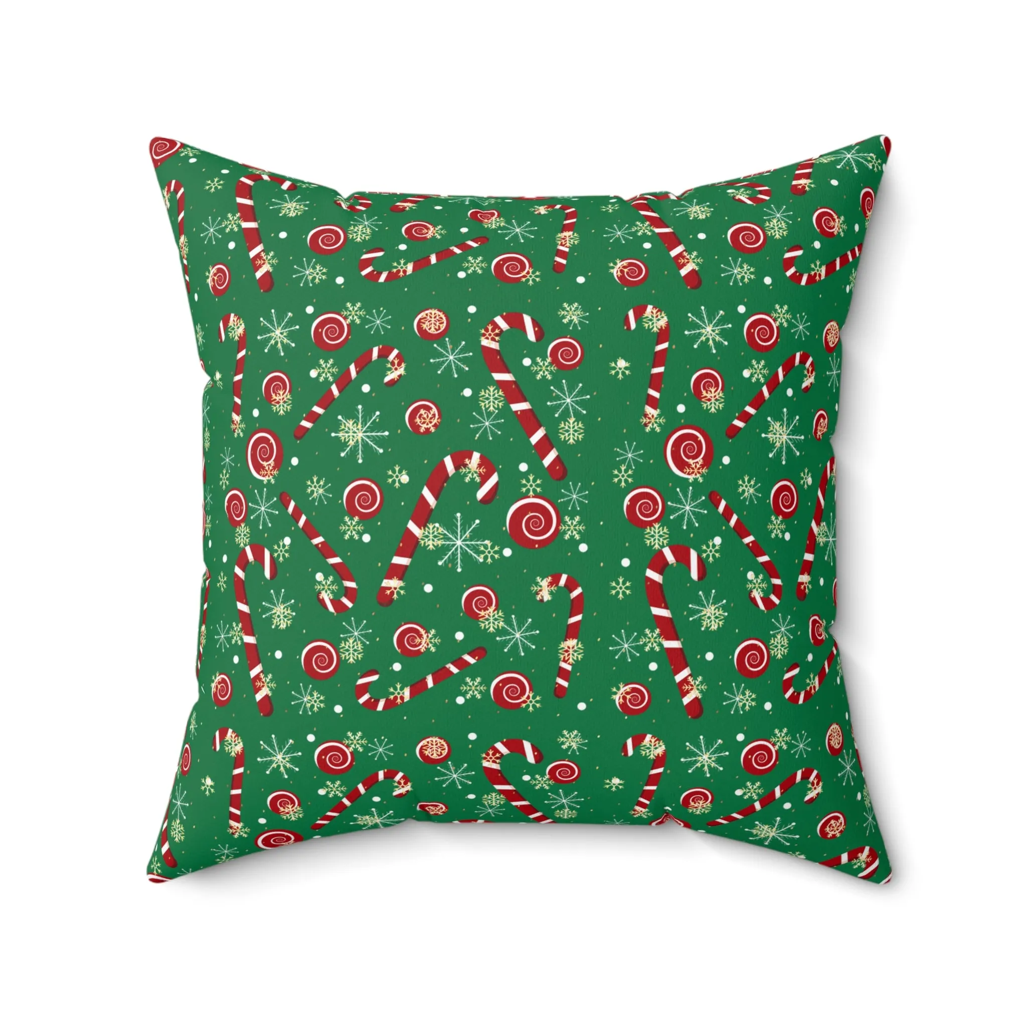 Christmas Candy Cane Throw Pillow | Festive Holiday Home Decor