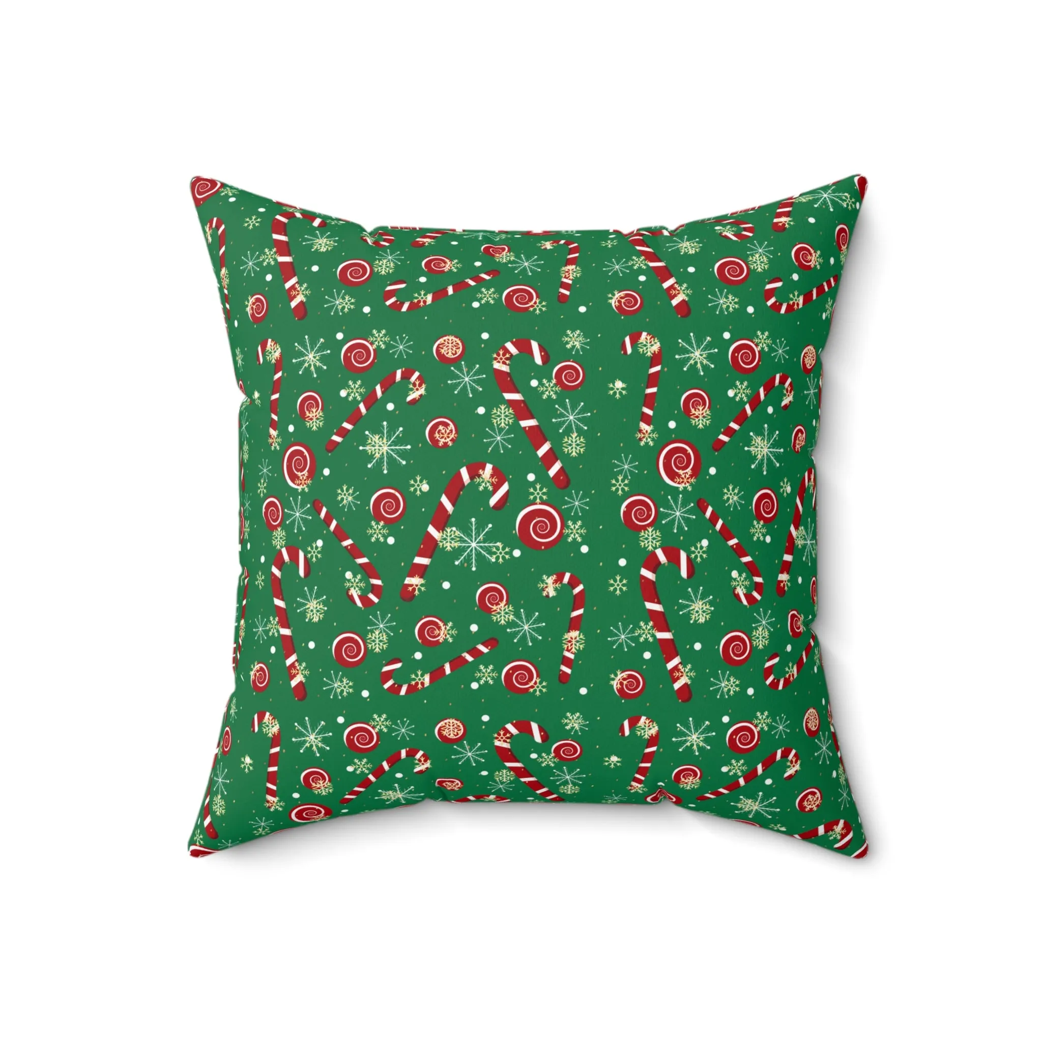 Christmas Candy Cane Throw Pillow | Festive Holiday Home Decor