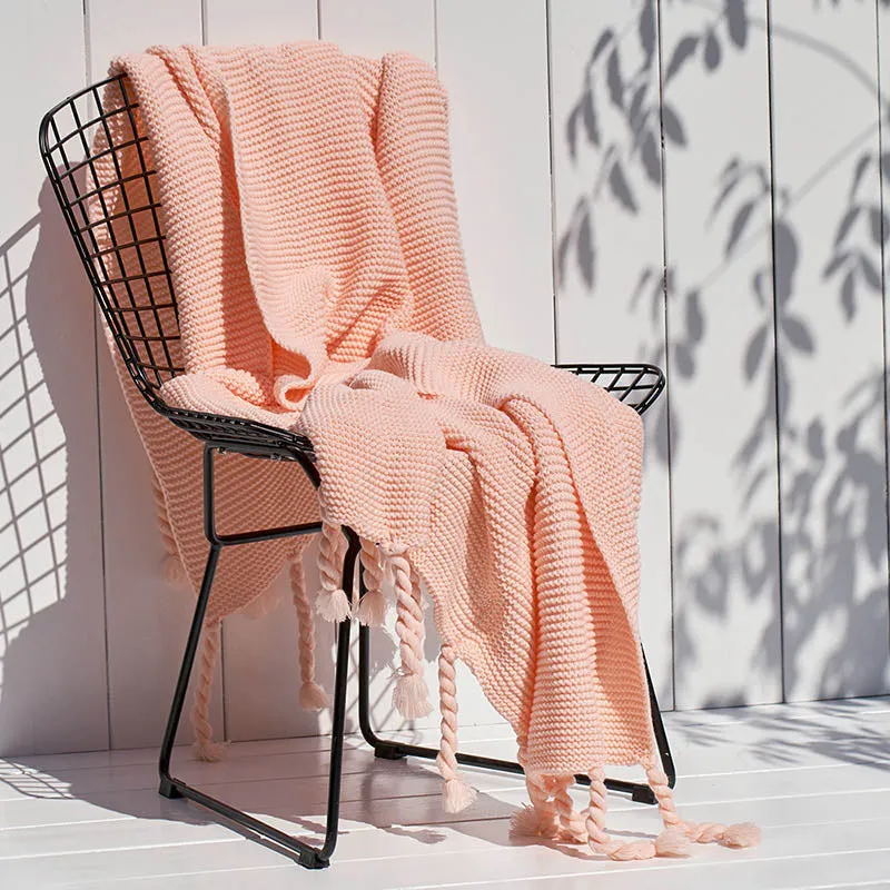 Cleo Crochet Blanket with Tassels