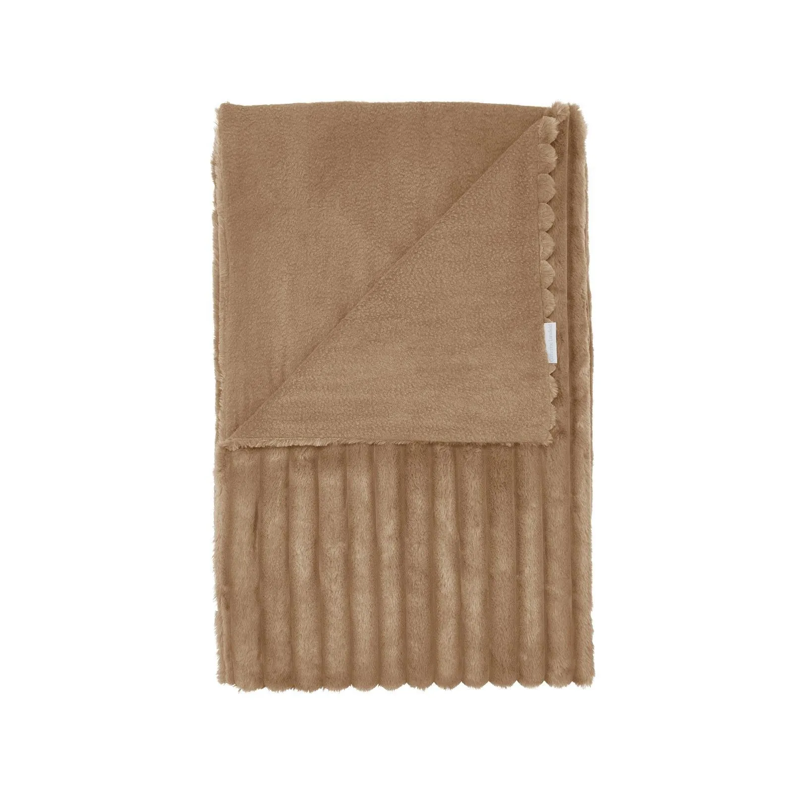 Cosy Ribbed Throw Natural