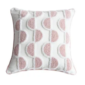 Cotton Candy Plush Scatter Cushion - Semicircle