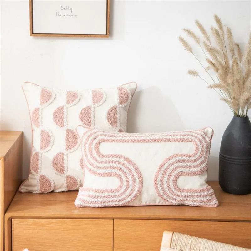 Cotton Candy Plush Scatter Cushion - Semicircle