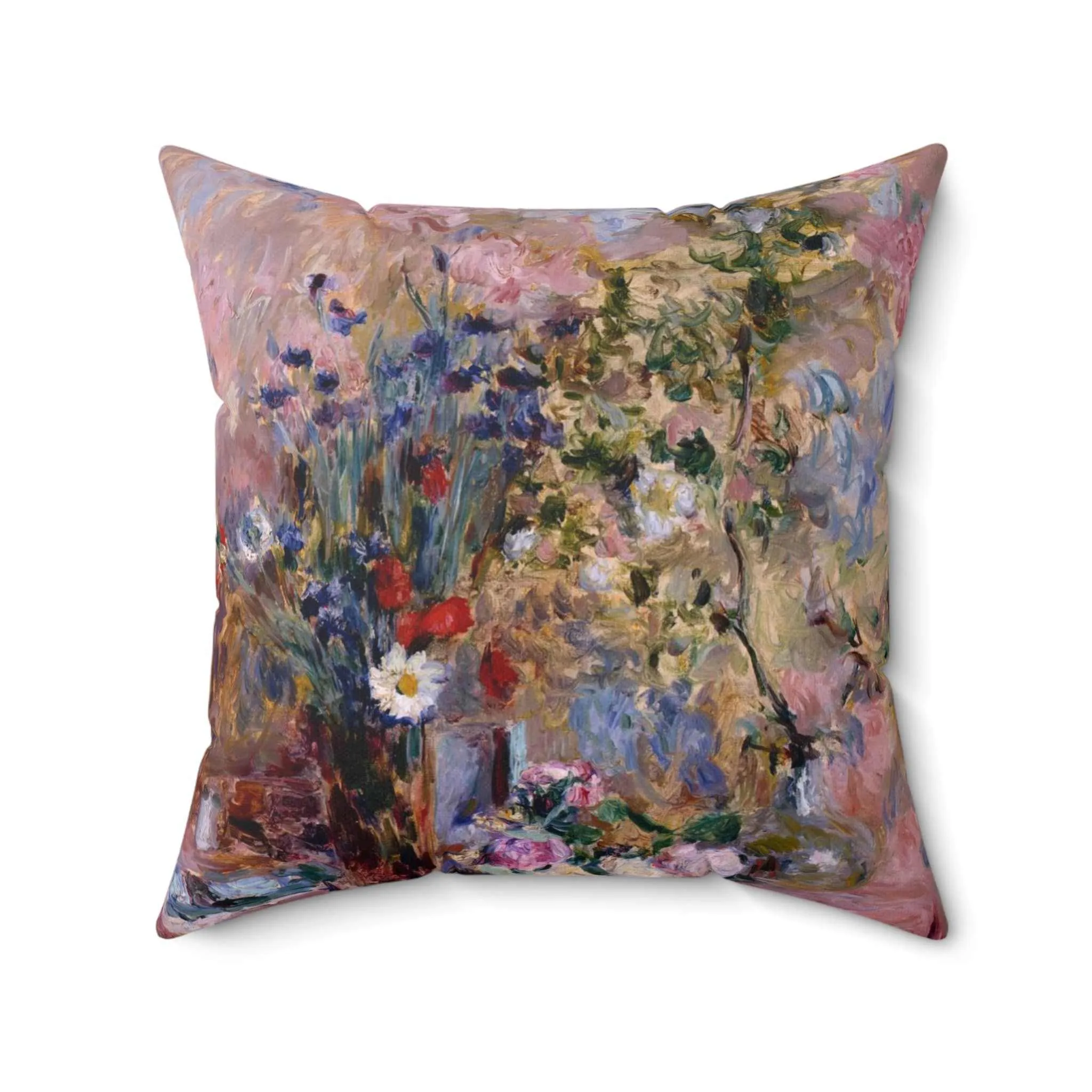 Cozy Comfort Flowers Throw Pillow