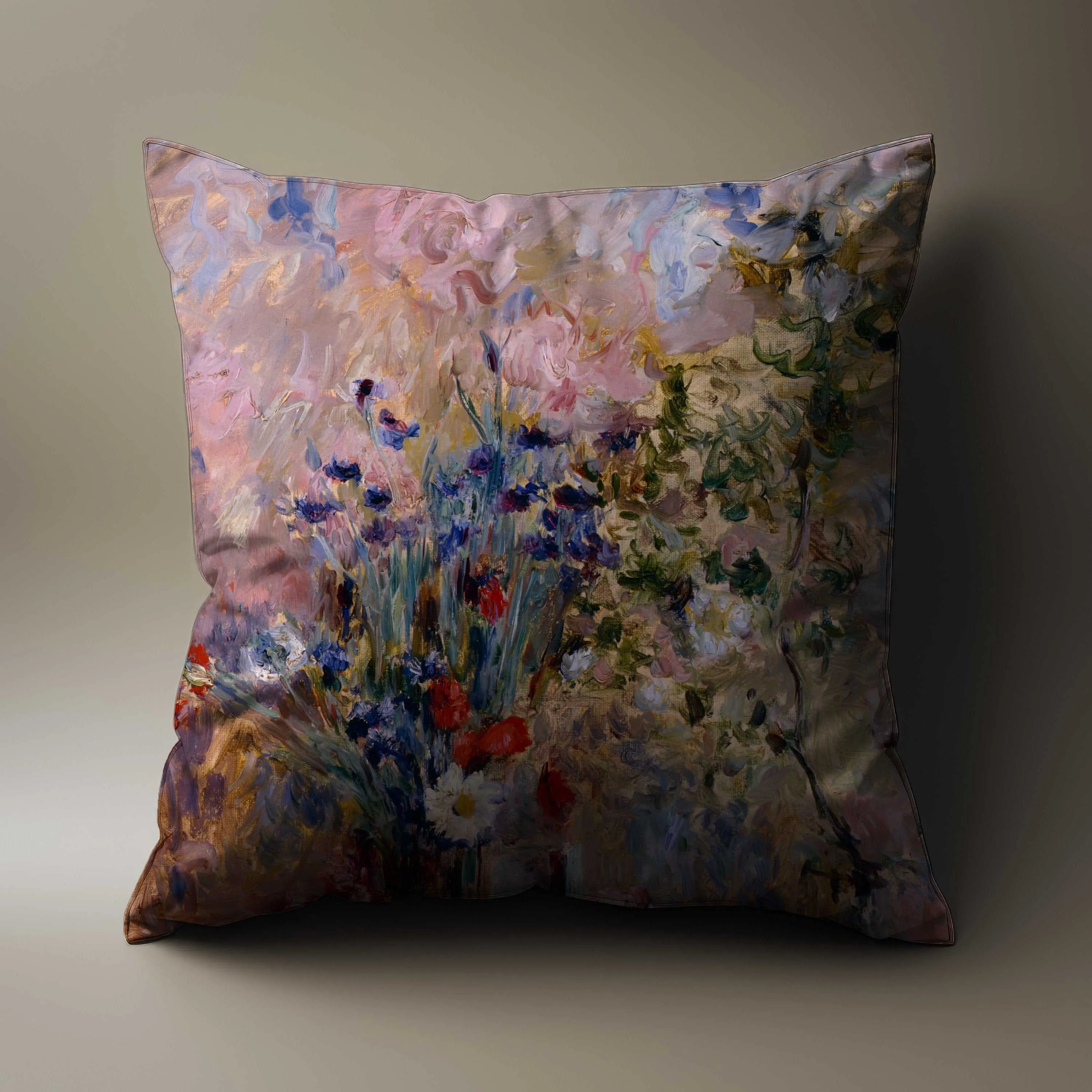 Cozy Comfort Flowers Throw Pillow