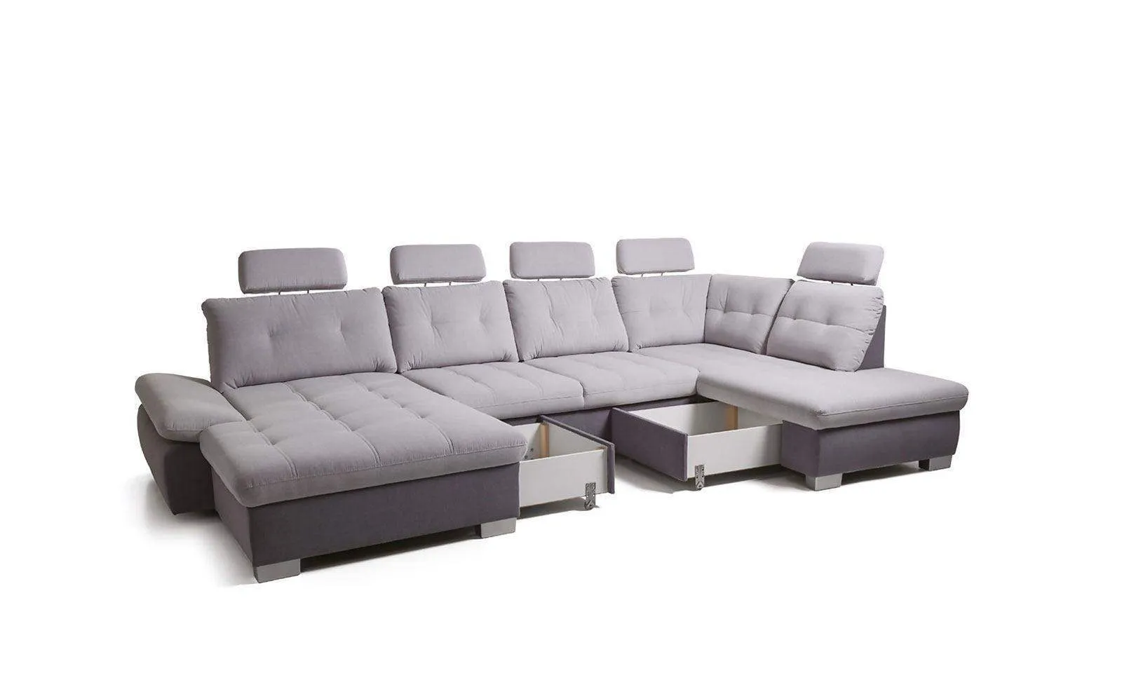 Cremona XL Corner Sofa Bed   4 Headrests Kronos 9 Fast Delivery