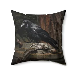 Crows 2 - Spun Polyester Square Pillow - USA