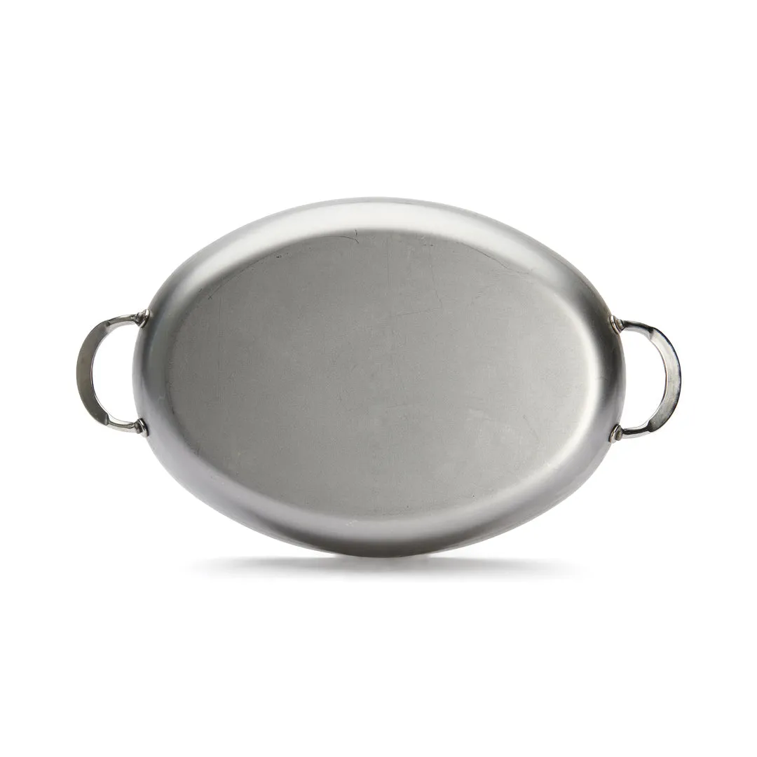 de Buyer MINERAL B Carbon Steel Oval Roasting Pan