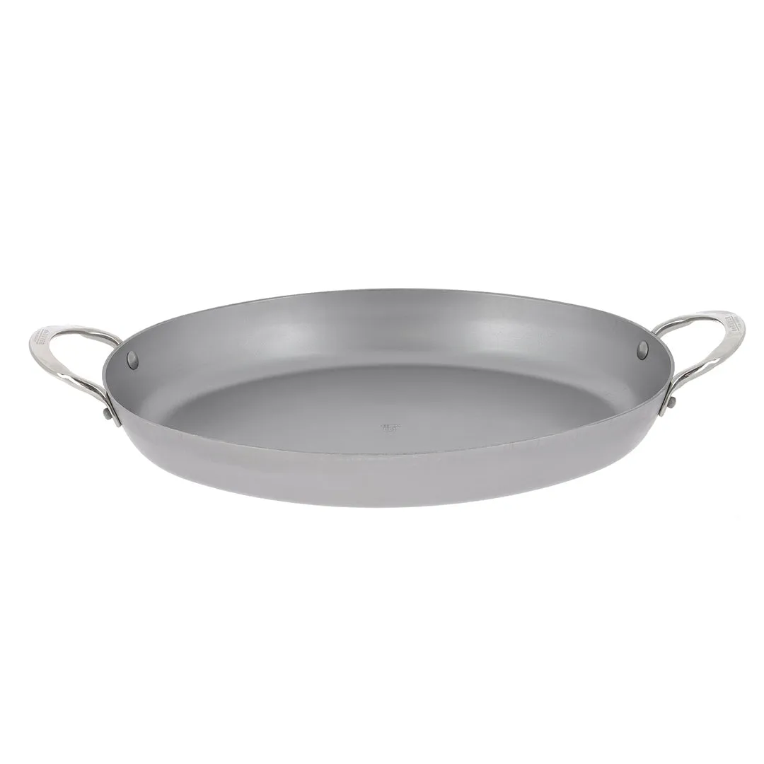 de Buyer MINERAL B Carbon Steel Oval Roasting Pan