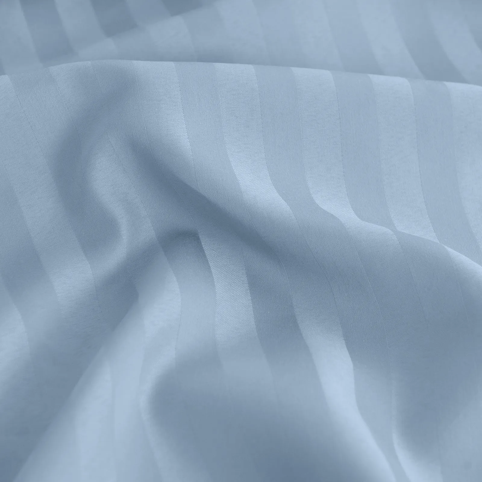 Double Kensington 1200TC Cotton Sheet Set Stripe - Chambray Blue