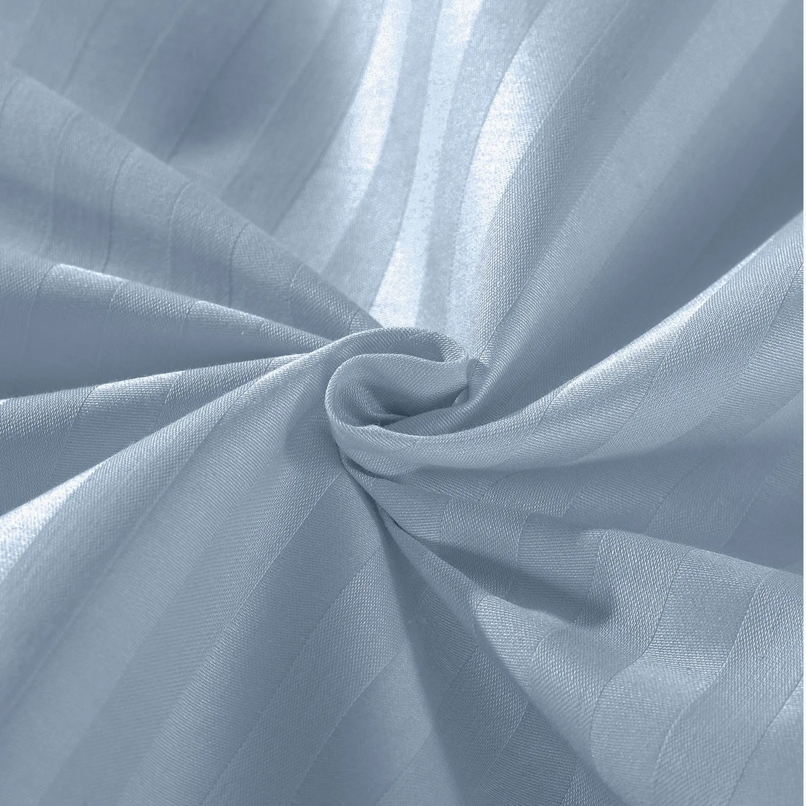 Double Kensington 1200TC Cotton Sheet Set Stripe - Chambray Blue