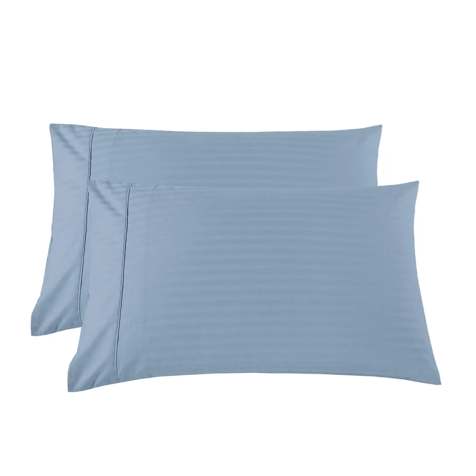 Double Kensington 1200TC Cotton Sheet Set Stripe - Chambray Blue