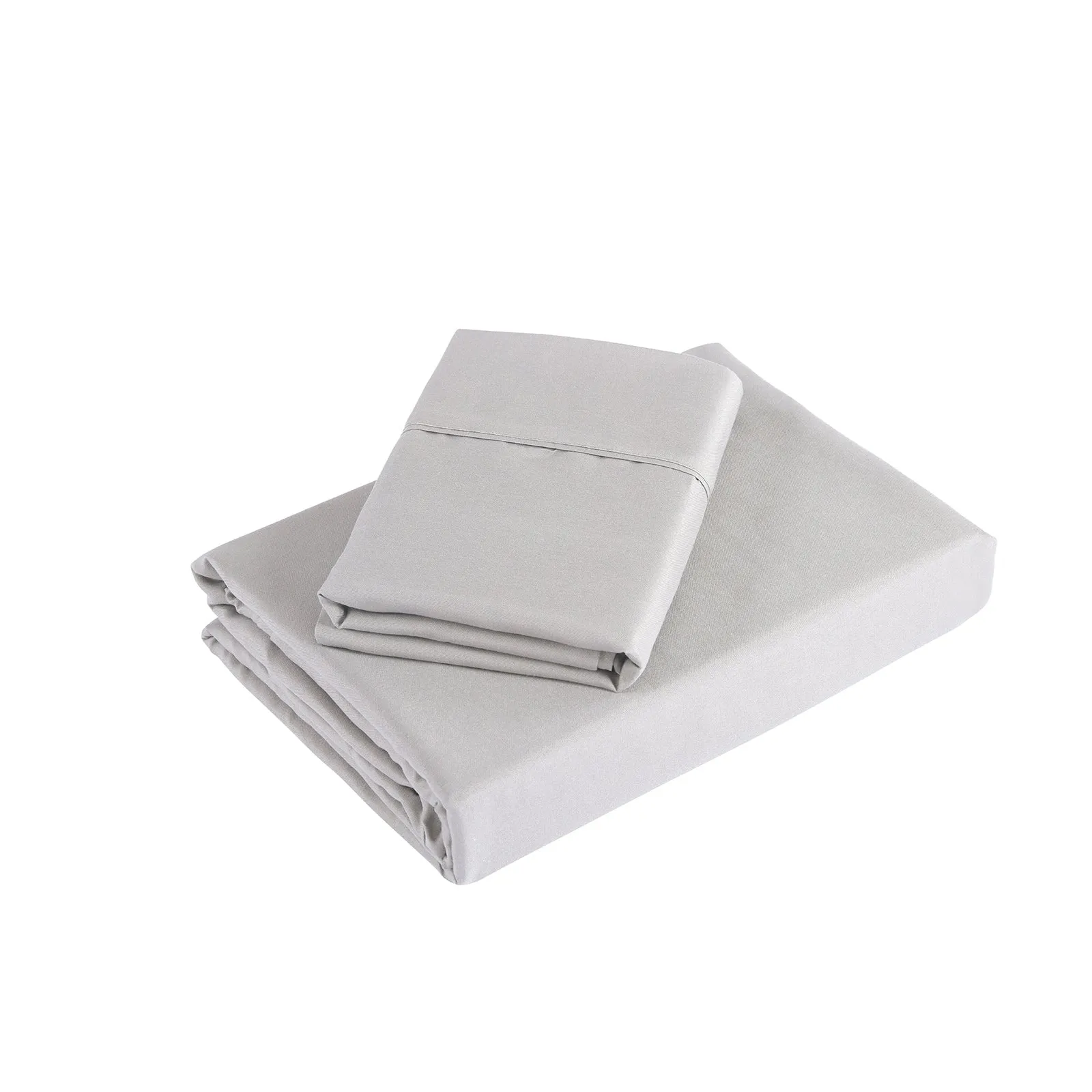 Double Royal Comfort 1200TC Ultrasoft 4-Piece Sheet Set - Silver