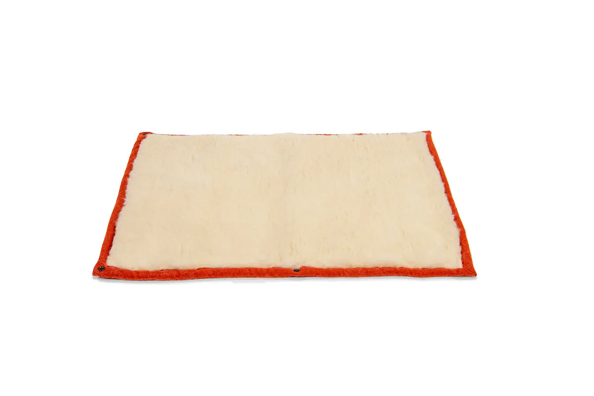 Fire Orange Dog Roll Mat