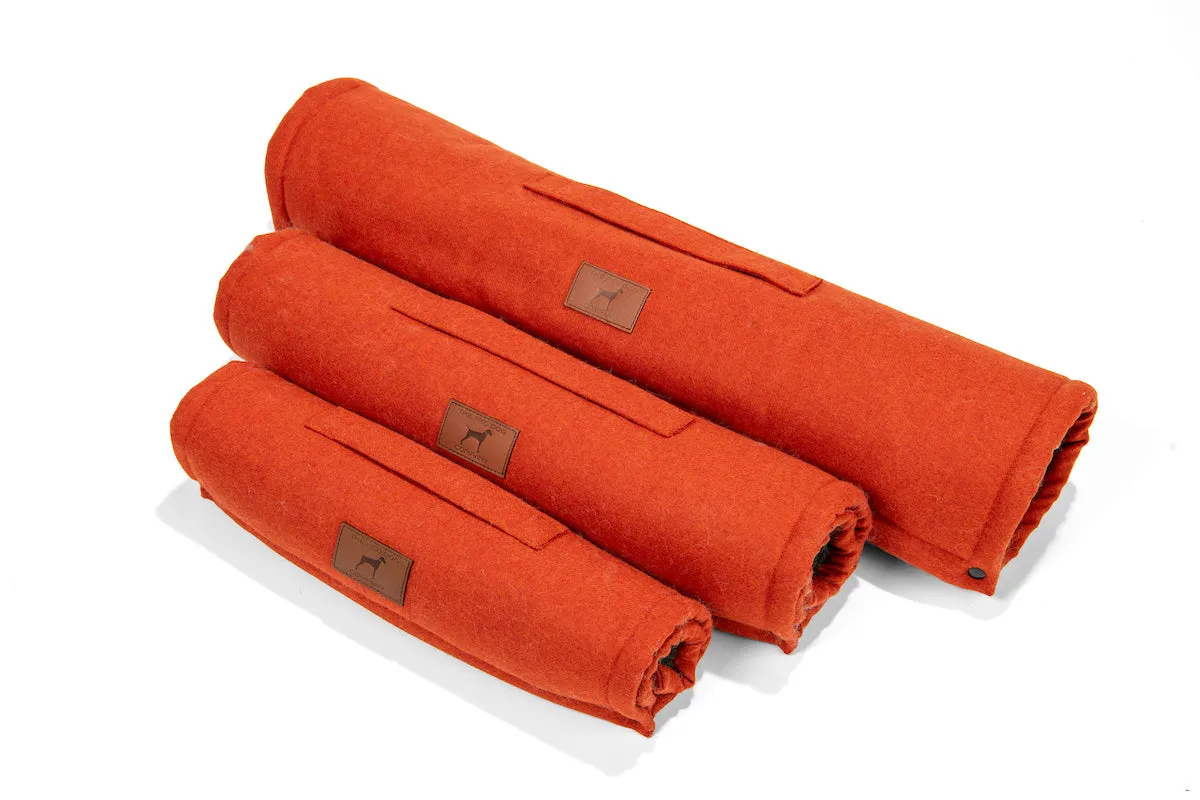 Fire Orange Dog Roll Mat