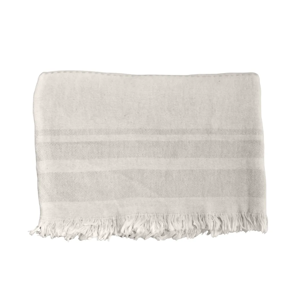 Fouta Linen Throw | Stone Beige 135x180cm