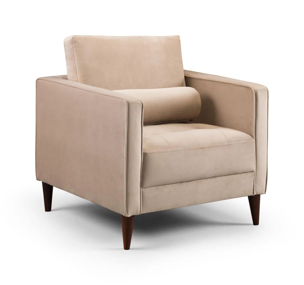 Fuji Sofa - Plush Beige Armchair