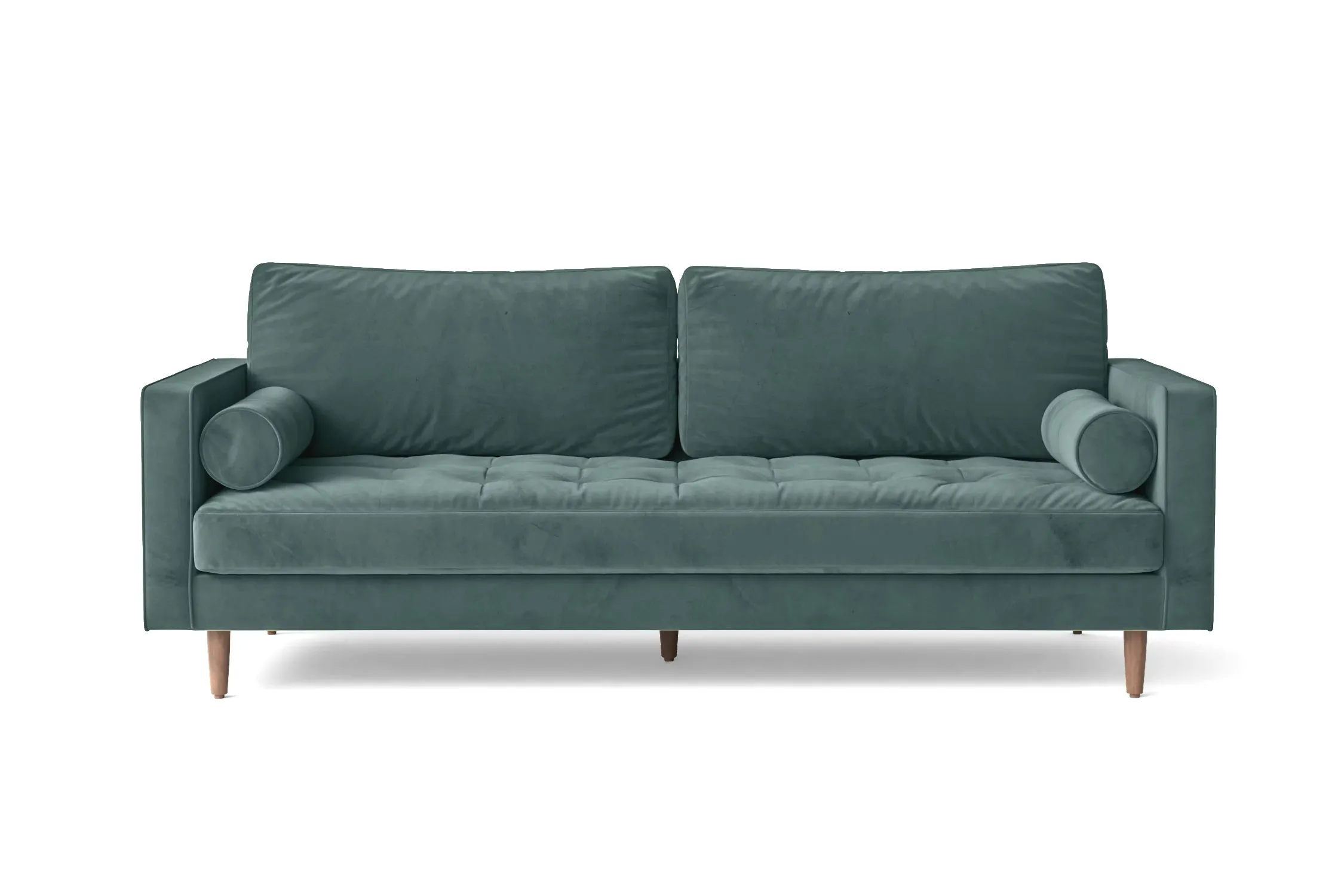 Gela 2 Seater Sofa Teal Velvet