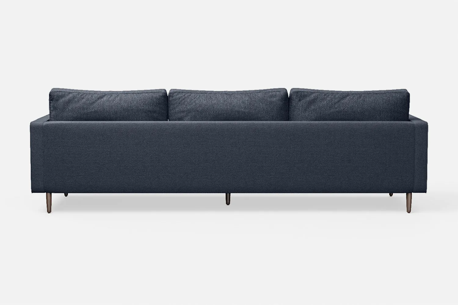 Gela 4 Seater Sofa Dark Blue Linen Fabric