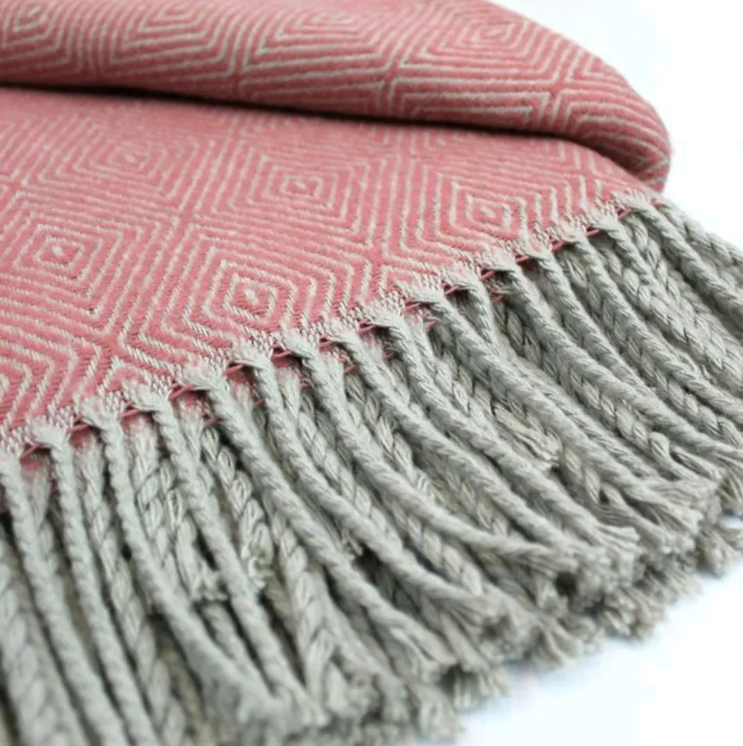 Geo Fringed Throws